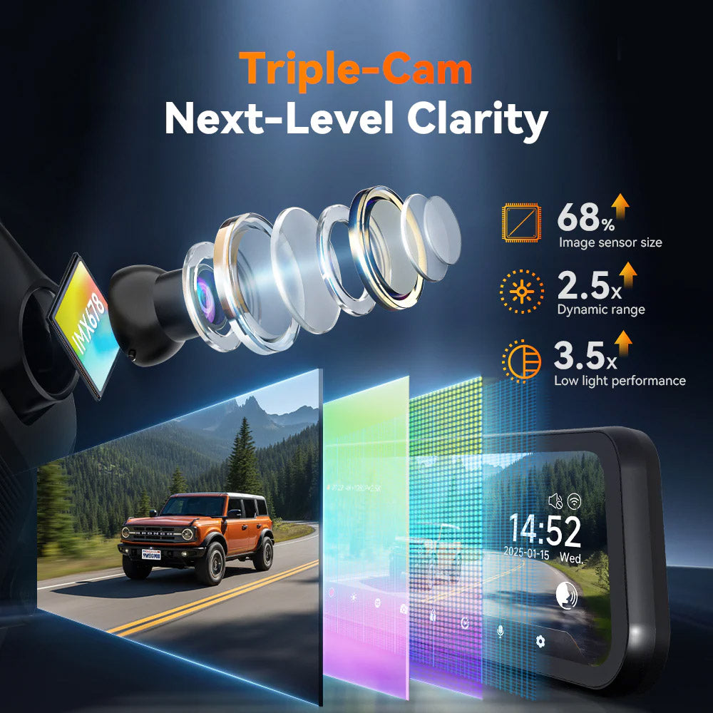 Wolfbox G900 TriPro Bumper Version w/Hardwire Kit