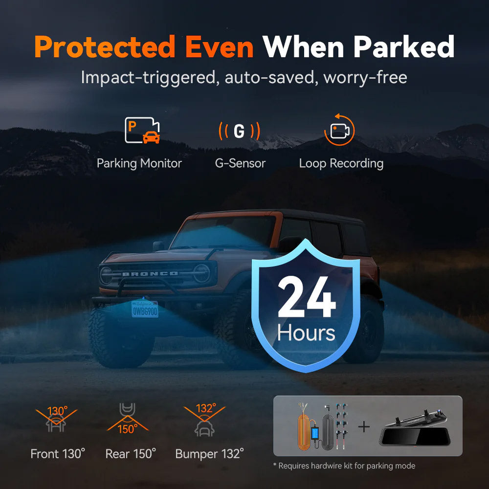 Wolfbox G900 TriPro Bumper Version w/Hardwire Kit