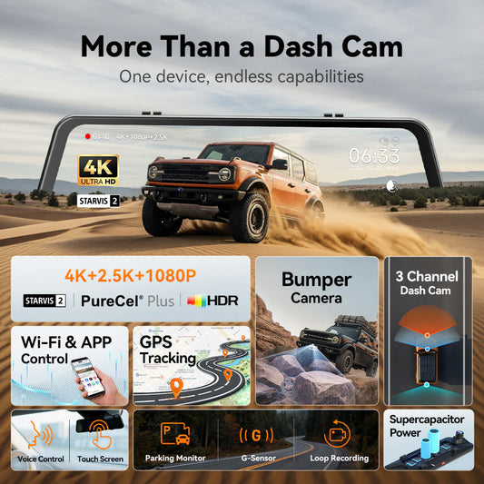 Wolfbox G900 TriPro Bumper Version w/Hardwire Kit